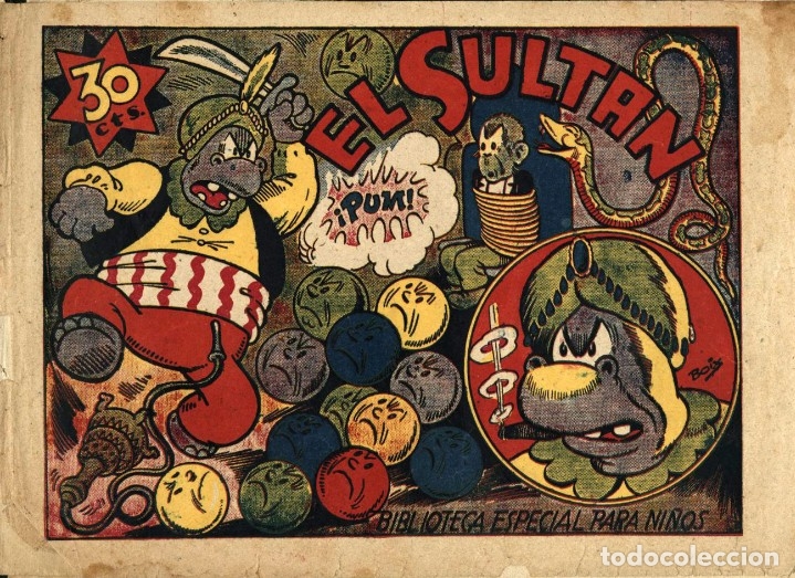 Tebeos: HIPO, MONITO Y FIF&Iacute;: EL SULTAN (MARCO, 1943) DE E. BOIX - Foto 1