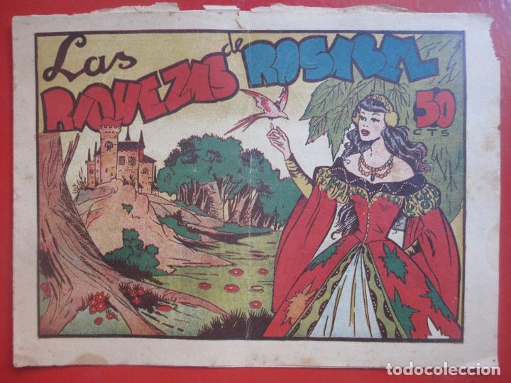 Tebeos: TEBEO LAS RIQUEZAS DE ROSABEL ED. MARCO 4 HOJAS - Foto 1