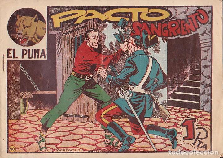 Tebeos: COMIC COLECCION EL PUMA 1&ordf; SERIE N&ordm; 40 - Foto 1