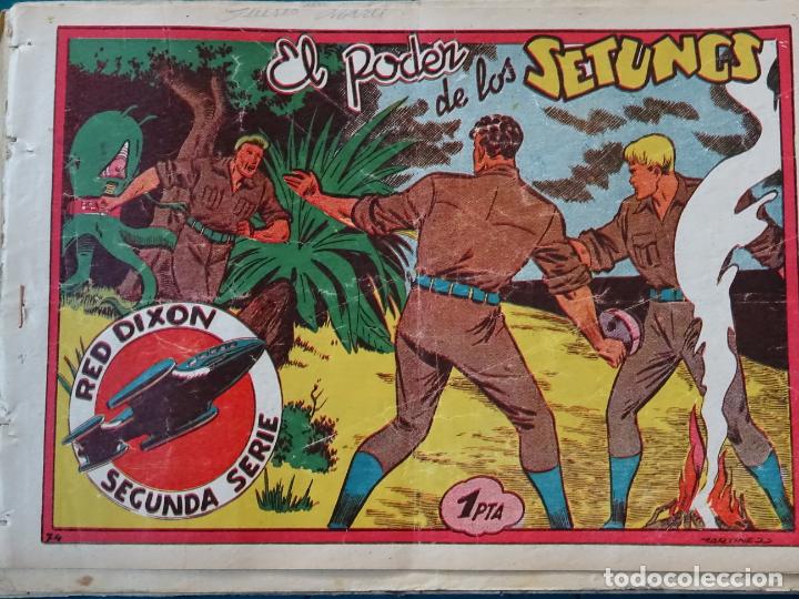 Tebeos: COMIC TEBEO. RED DIXON 2&ordf; SERIE 1955 MARCO. RED DIXON N&ordm; 74 EL PODER DE LOS SETUNGS - Foto 1