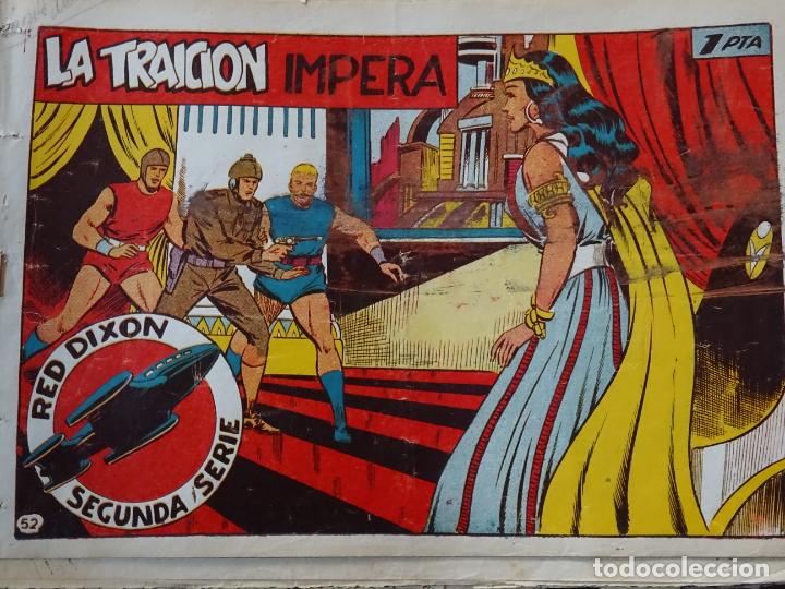 Tebeos: COMIC TEBEO. RED DIXON 2&ordf; SERIE 1955 MARCO. RED DIXON N&ordm; 52 LA TRAICI&Oacute;N IMPERA - Foto 1
