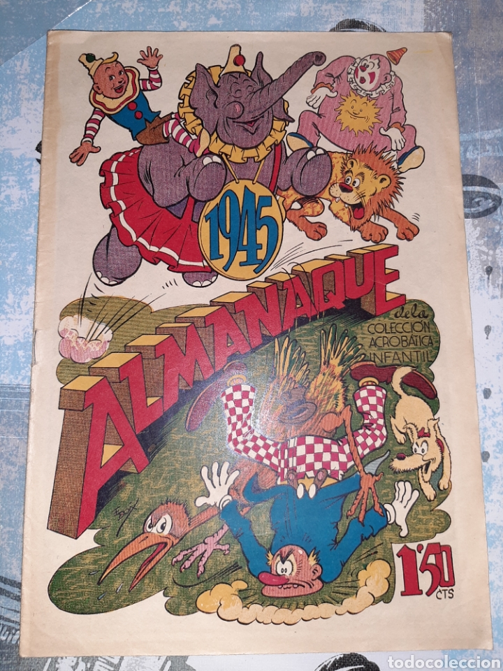 Tebeos: Almanaque de la Acrob&aacute;tica Infantil para 1945, ORIGINAL - Foto 1