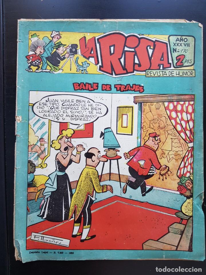 DIFÍCIL TEBEO / CÓMIC DE LA RISA N⁰ 170 MARCO 1958 ORIGINAL 2 PESETAS (Tebeos y Comics - Marco - La Risa)