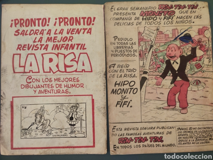 Tebeos: 2 n&uacute;meros de Rin tin tin N&uacute;m 116-129.a&ntilde;o 1958 - Foto 5