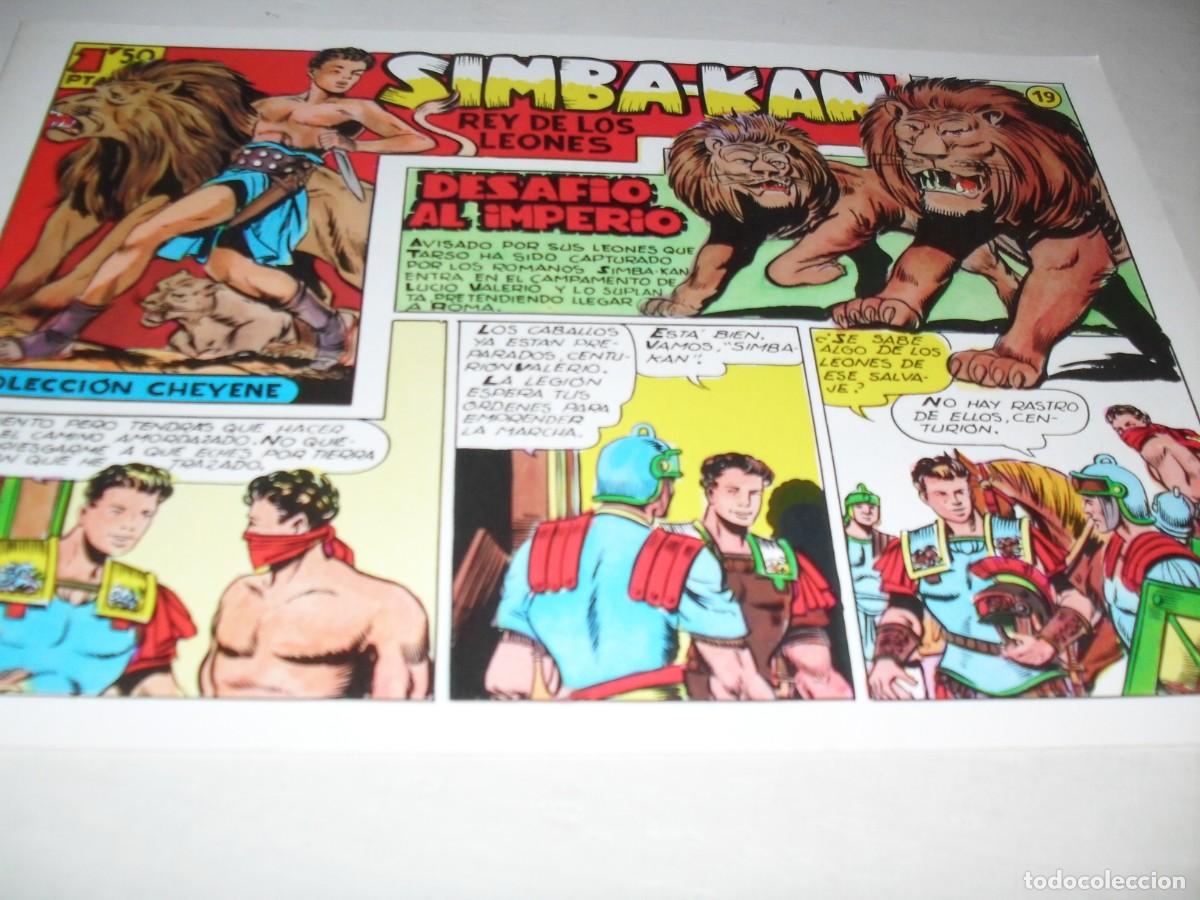 Tebeos: FACSIMIL SIMBA-KAN 19,(DE 60)DESAFIO AL IMPERIO.MARCO,1961.IMPECABLE. - Foto 1