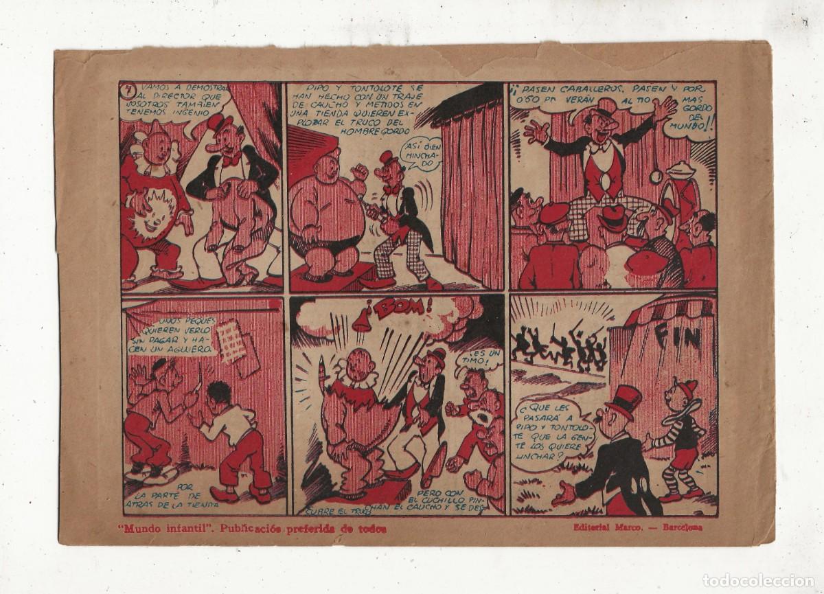 Tebeos: COLECCI&Oacute;N ACROB&Aacute;TICA INFANTIL N&ordm; 91 - EL INGENIO DE PIRULO - MARCO 1942 - Foto 2