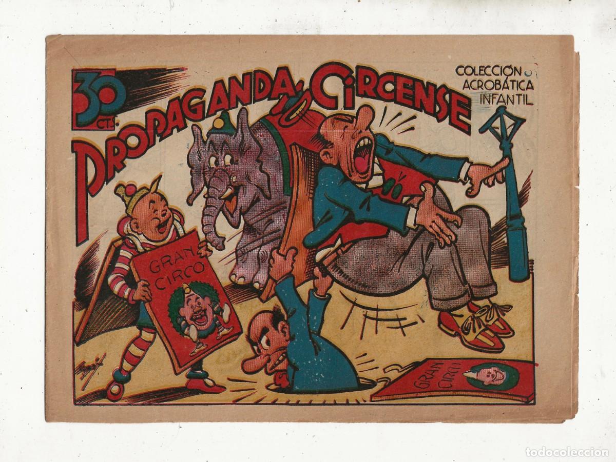 Tebeos: COLECCI&Oacute;N ACROB&Aacute;TICA INFANTIL - PROPAGANDA CIRCENSE - MARCO 1942 - Foto 1
