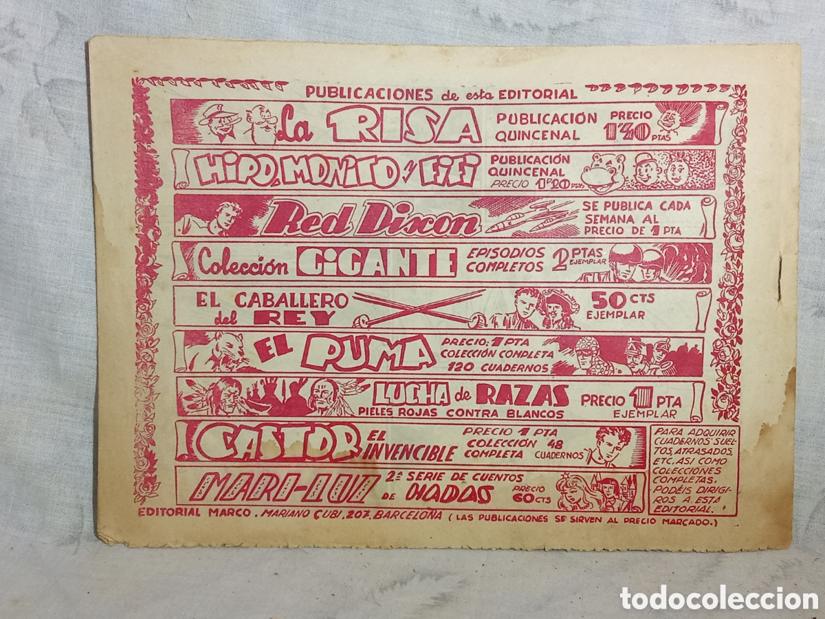 Tebeos: RED DIXON, HER&Oacute;ICA RESISTENCIA N&deg;67. ED. MARCO - Foto 4