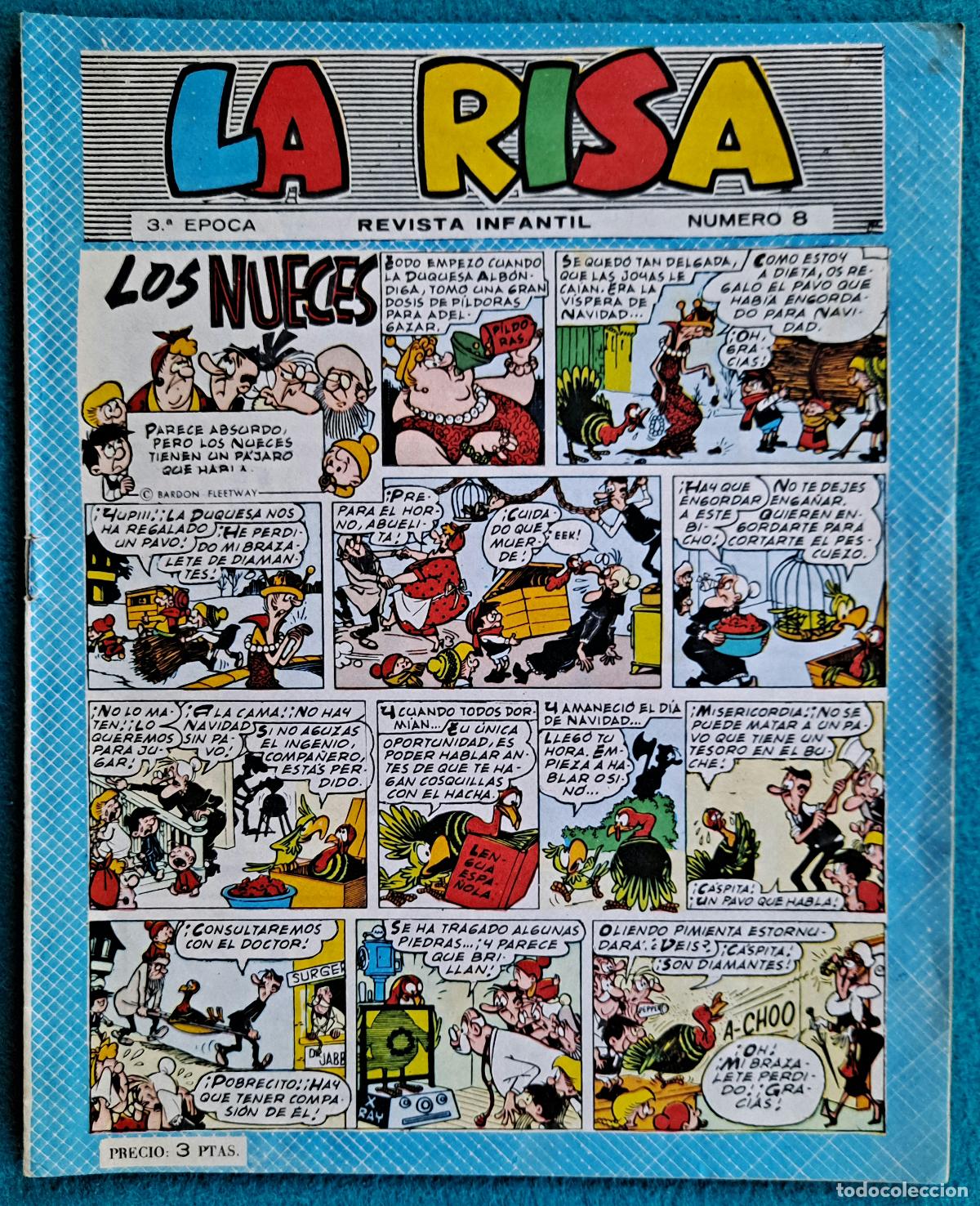 Tebeos: RW TEBEO LA RISA N&ordm; 8 1958 3&ordm; EPOCA MARCO TBO63 - Foto 1