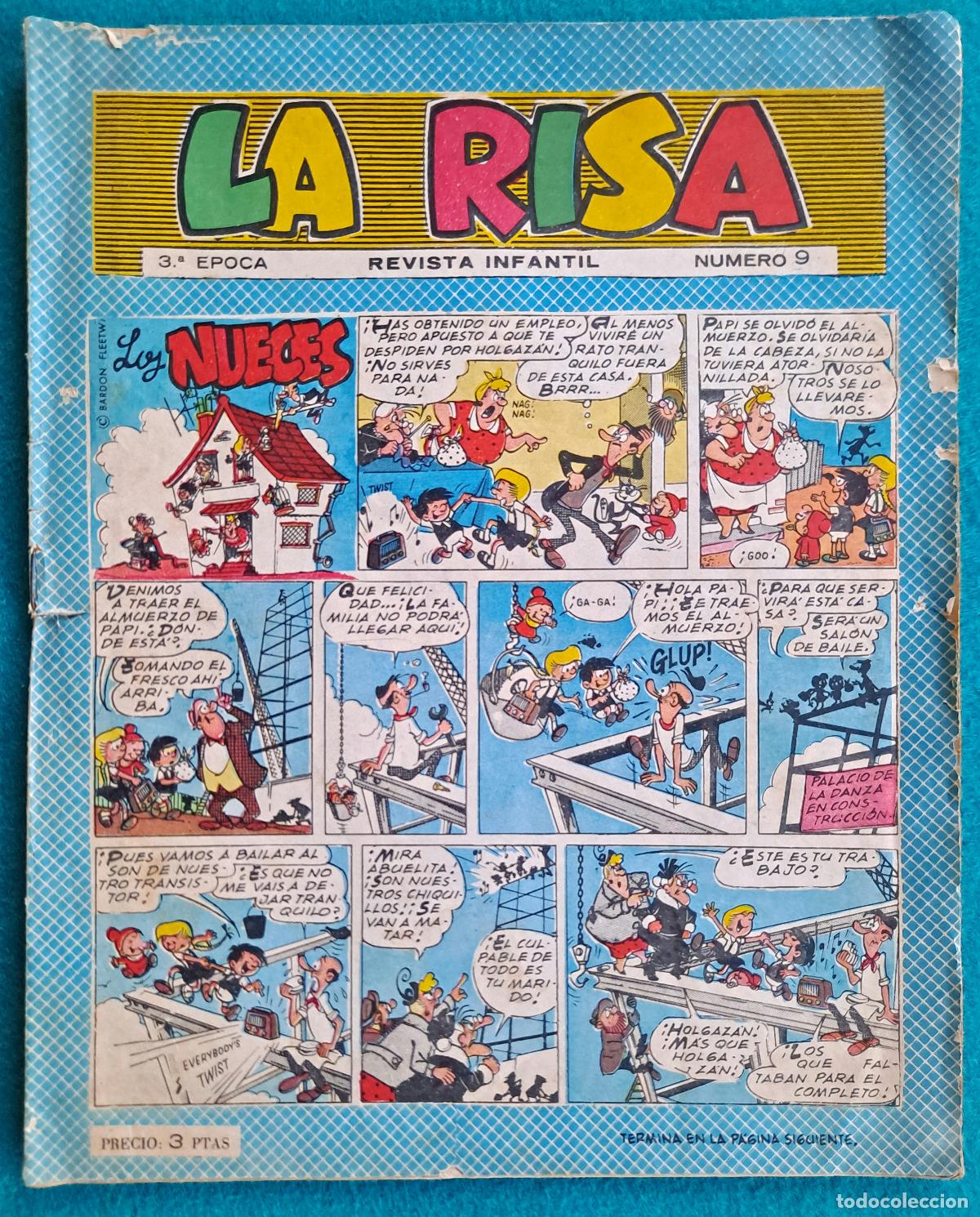 Tebeos: RW TEBEO LA RISA N&ordm; 9 1958 3&ordm; EPOCA MARCO TBO64 - Foto 1