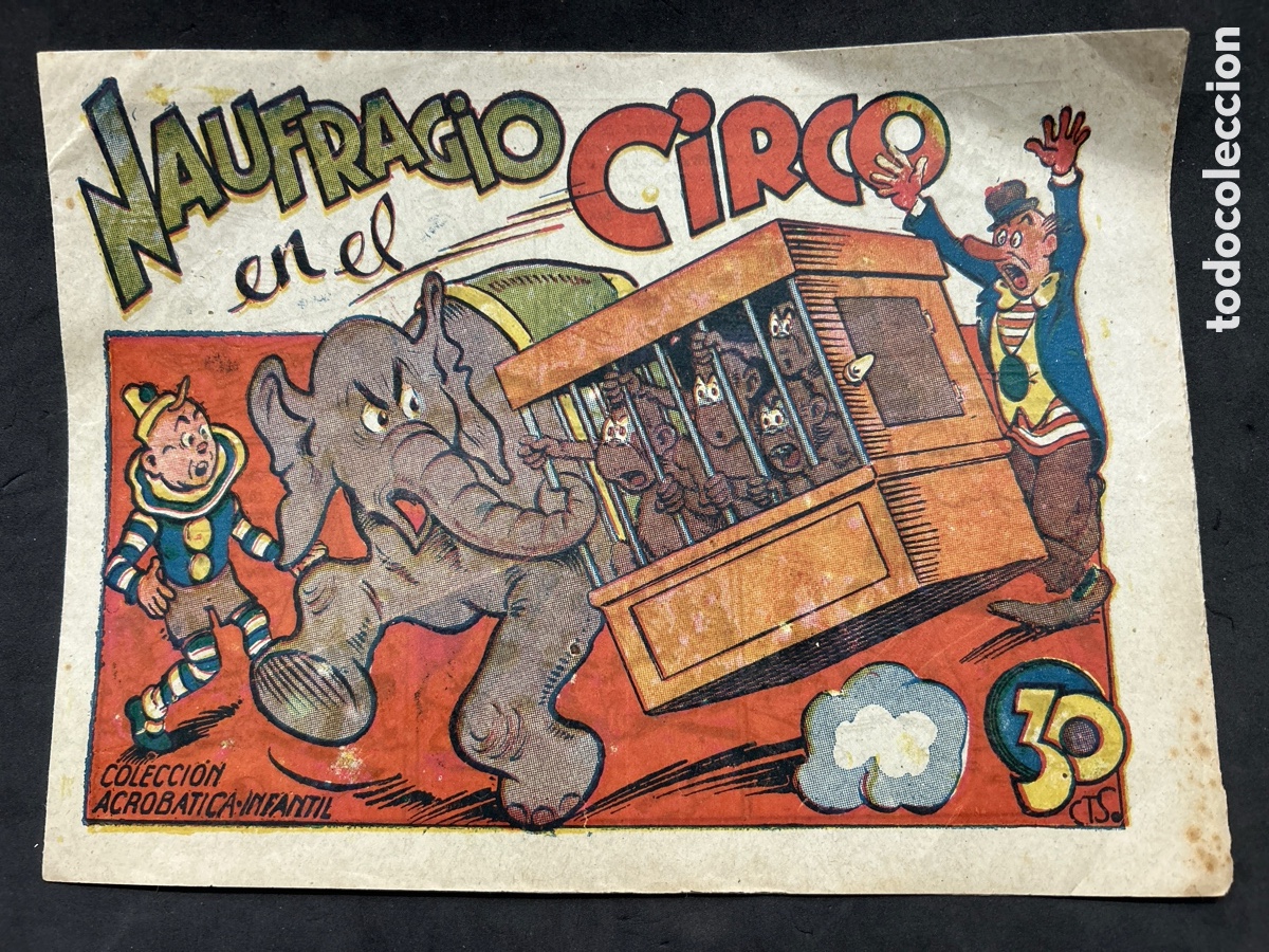 Tebeos: COMIC COLECCION ACROBATICA INFANTIL NAUFRAGIO EN EL CIRCO - Foto 1