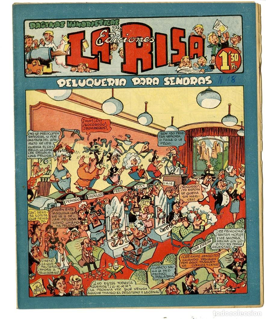 Tebeos: La Risa / Peluquer&iacute;a Para Se&ntilde;oras / N.18 (A7) - Foto 1