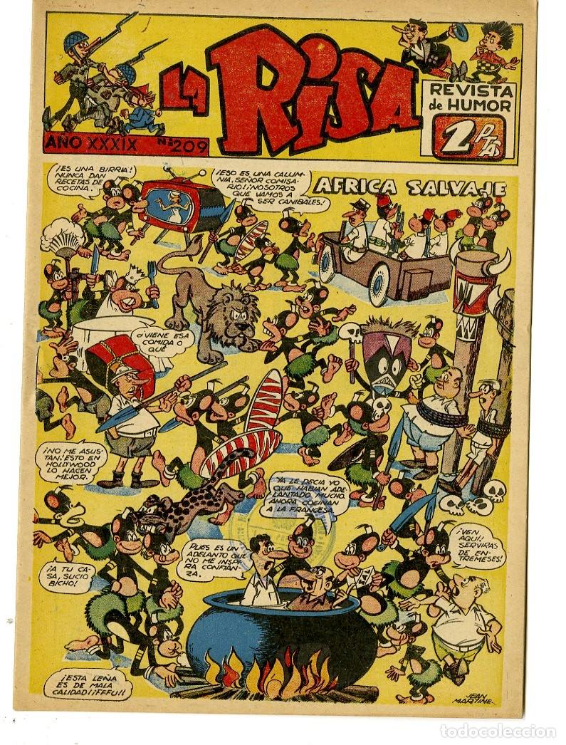 Tebeos: La Risa / A&ntilde;o XXXIX / 1958 / N.209 (A7) - Foto 1