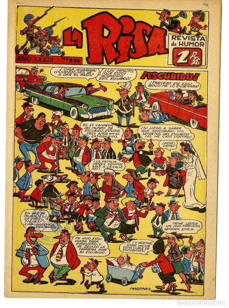 Tebeos: La Risa / A&ntilde;o XXXIX / 1958 / N.214 (A7) - Foto 1