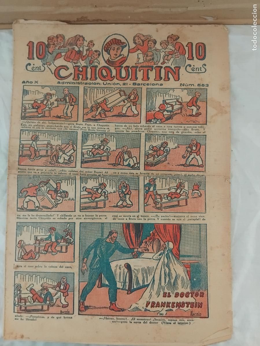 Tebeos: CHIQUITIN N&ordm; 553. EDITORIAL MARCO 1924. - Foto 1
