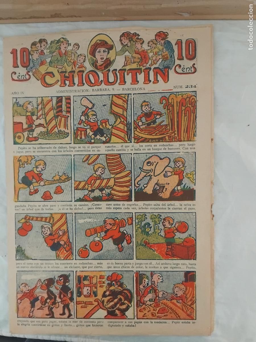 Tebeos: CHIQUITIN N&ordm; 234. EDITORIAL MARCO 1924. - Foto 1