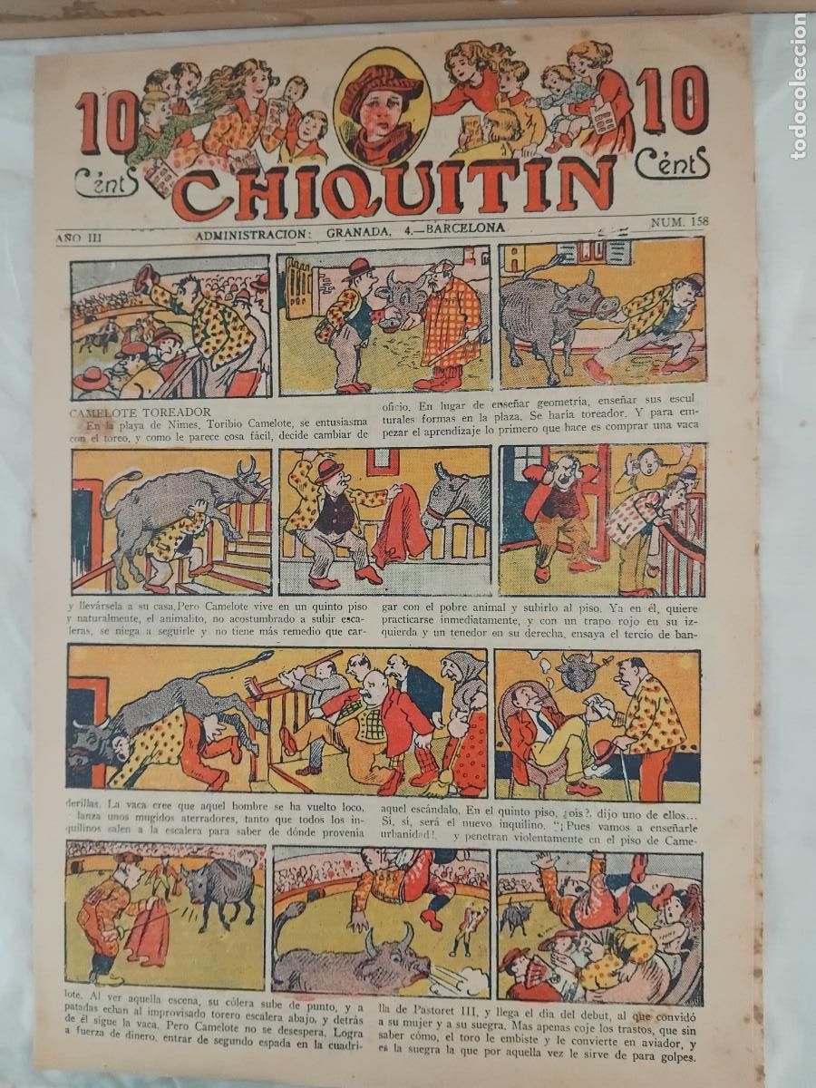 Tebeos: CHIQUITIN N&ordm; 158. EDITORIAL MARCO 1924. - Foto 1