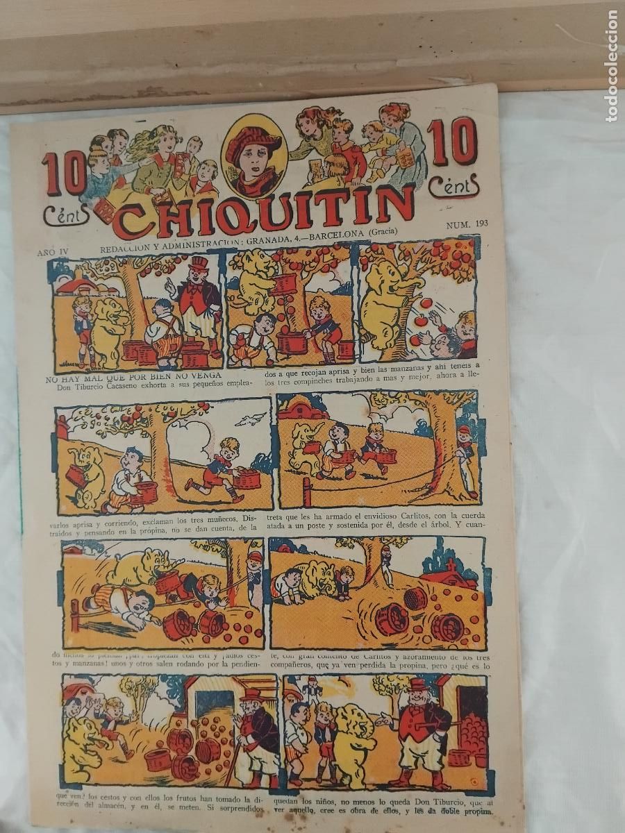 Tebeos: CHIQUITIN N&ordm; 193. EDITORIAL MARCO 1924. - Foto 1