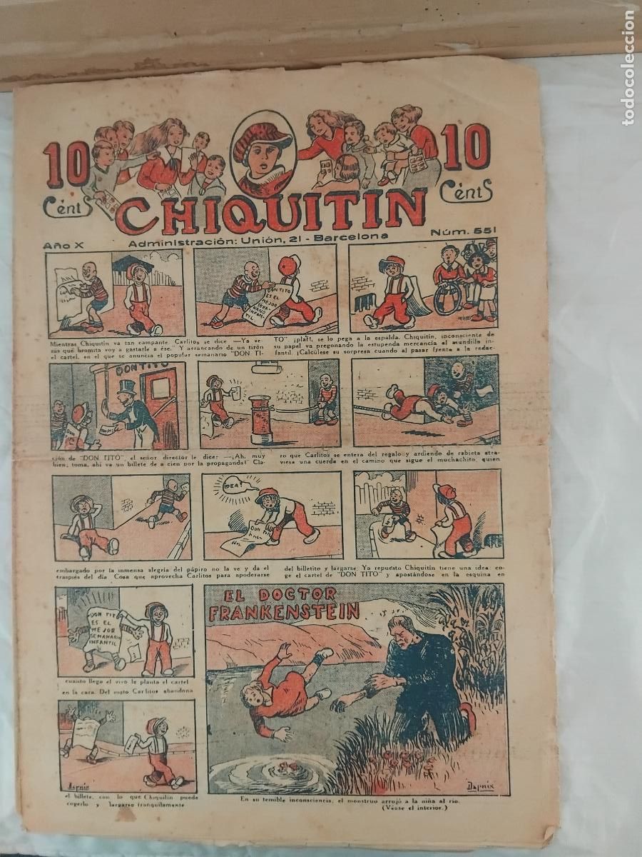 Tebeos: CHIQUITIN N&ordm; 551. EDITORIAL MARCO 1924. - Foto 1