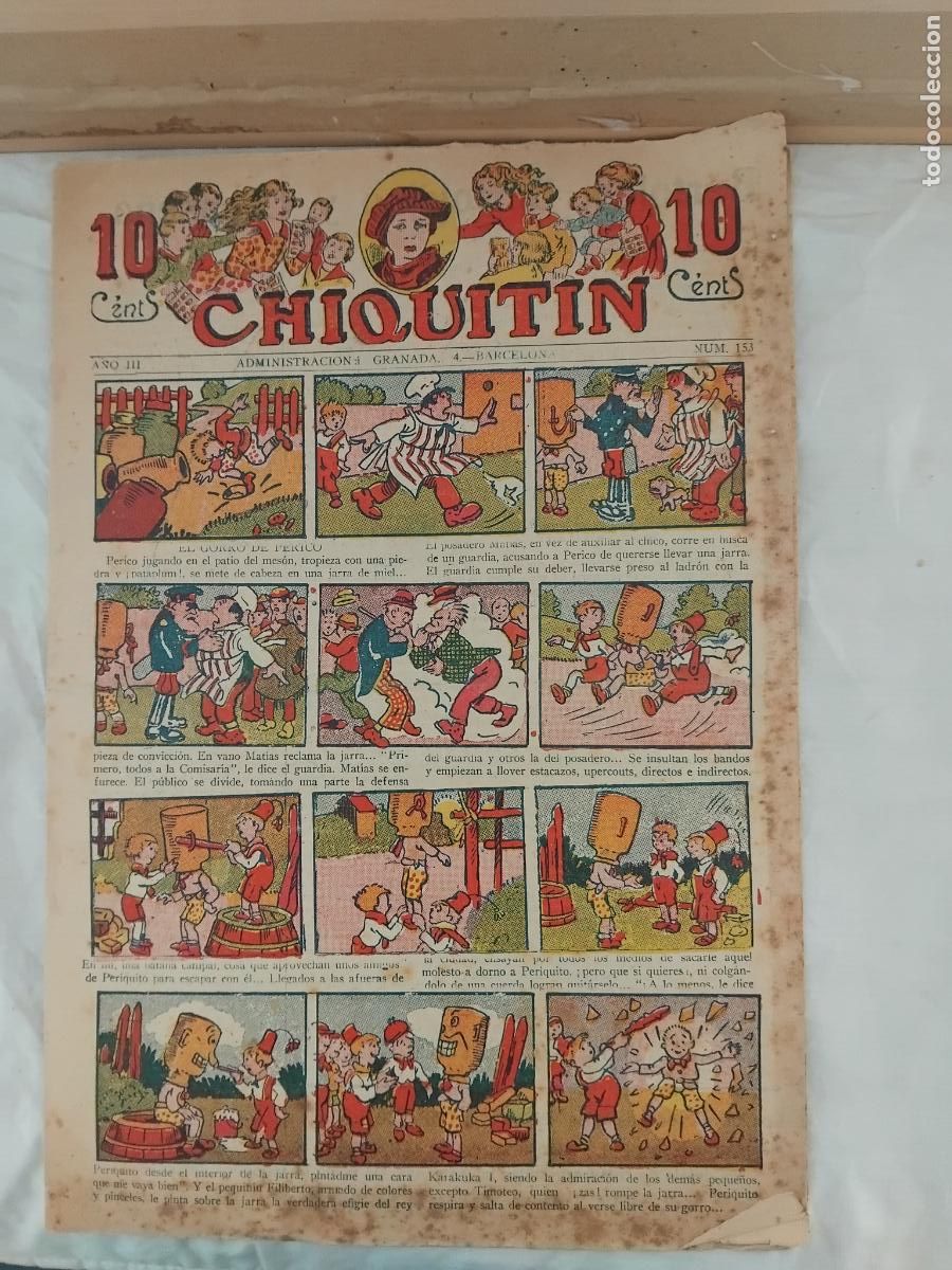 Tebeos: CHIQUITIN N&ordm; 153. EDITORIAL MARCO 1924. - Foto 1