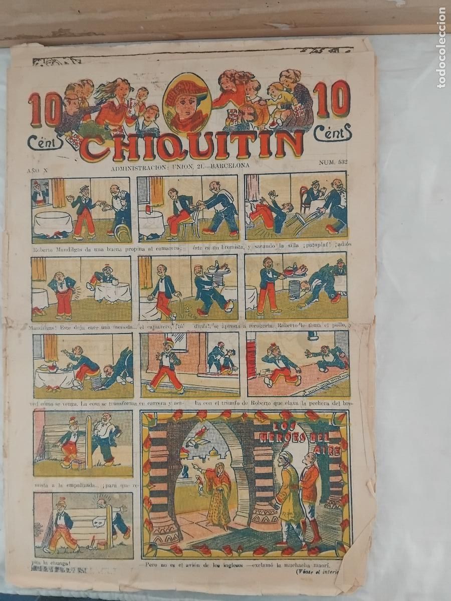 Tebeos: CHIQUITIN N&ordm; 532. EDITORIAL MARCO 1924. - Foto 1