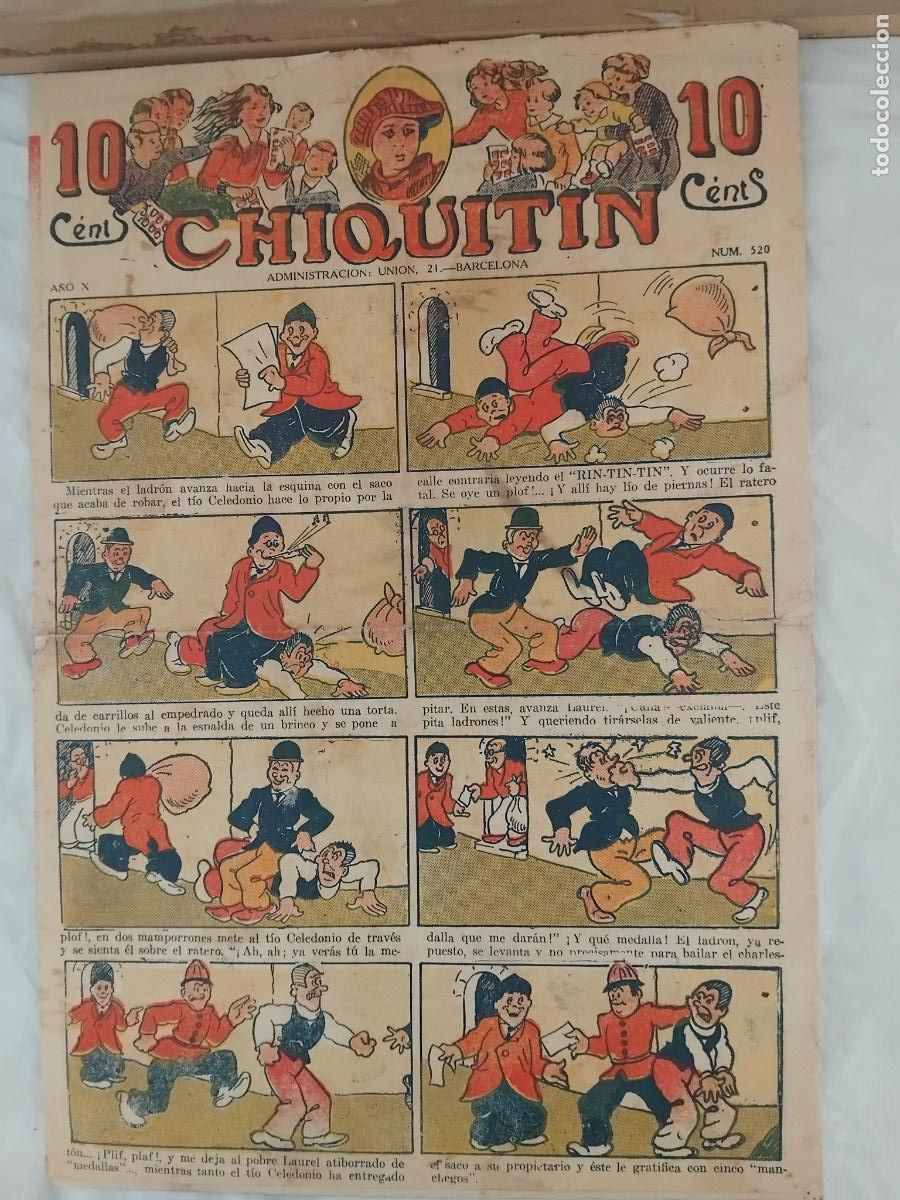Tebeos: CHIQUITIN N&ordm; 520. EDITORIAL MARCO 1924. - Foto 1