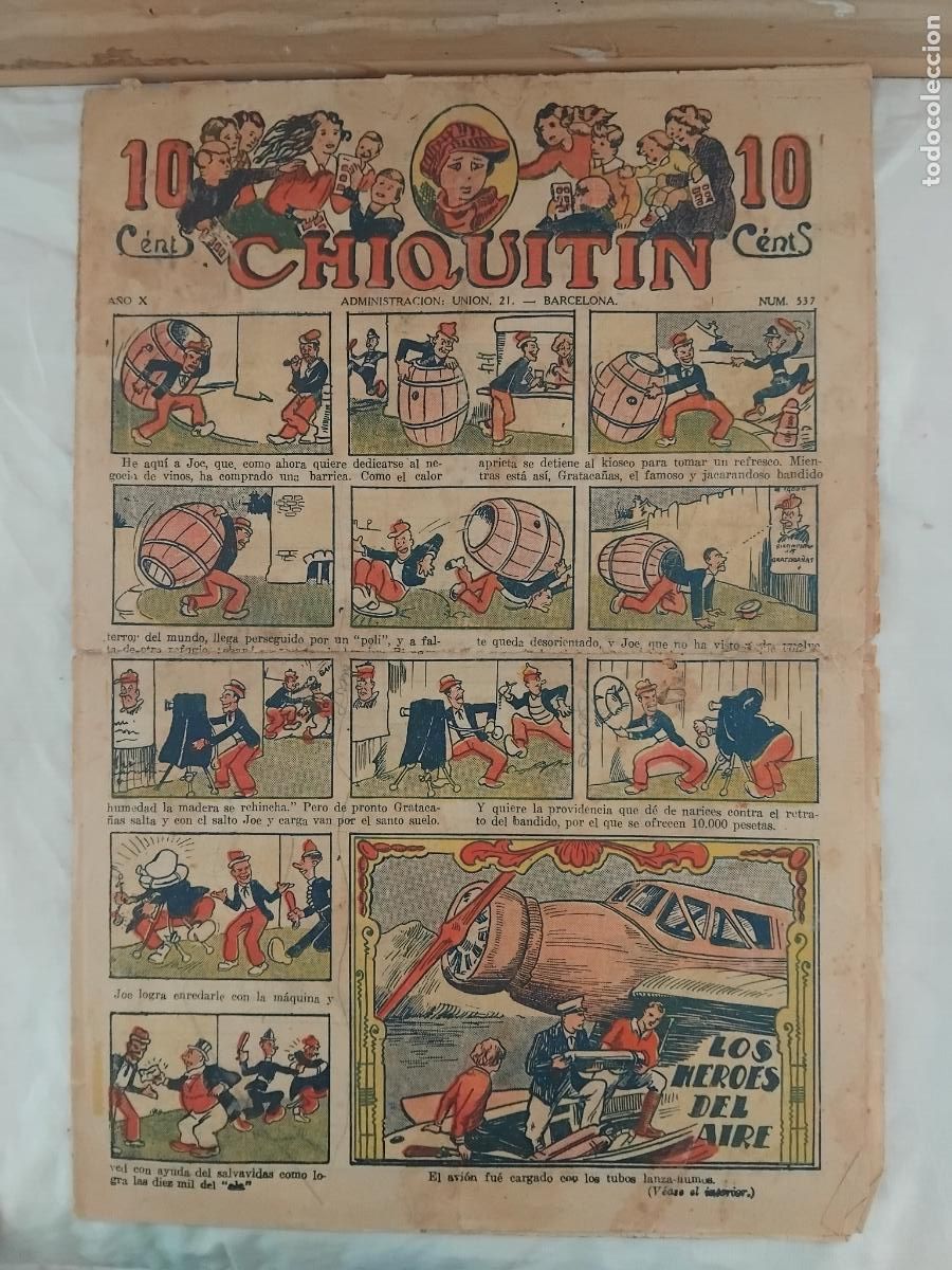Tebeos: CHIQUITIN N&ordm; 537. EDITORIAL MARCO 1924. - Foto 1