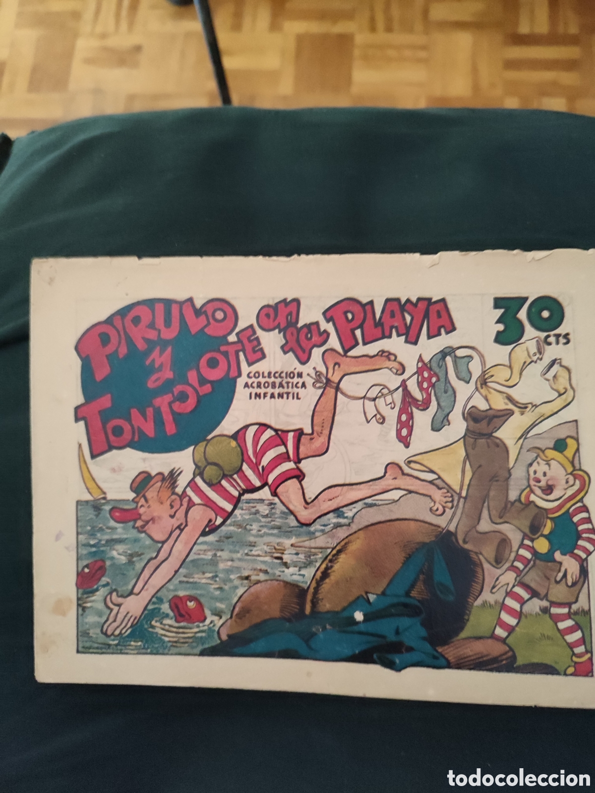 Tebeos: Colecci&oacute;n acrob&aacute;tica infantil,pirulo y tontolote en la playa - Foto 1