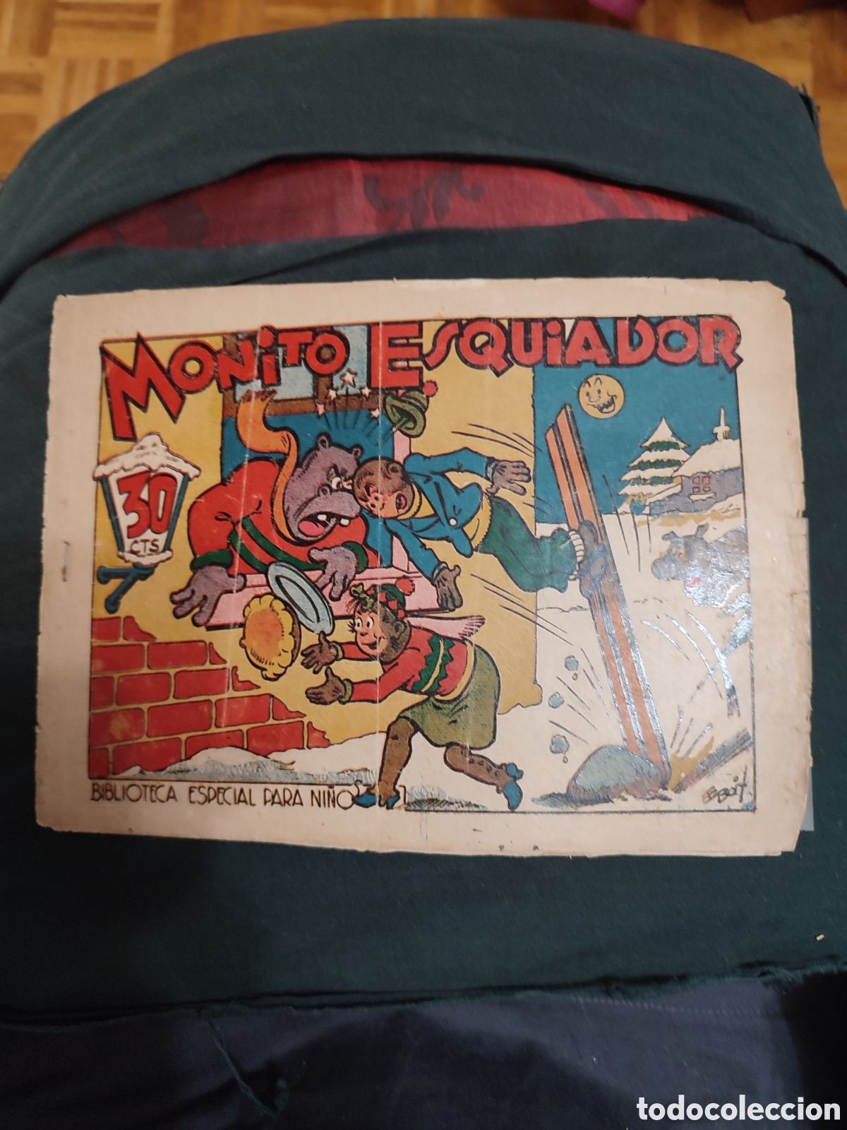 Tebeos: Colecci&oacute;n acrob&aacute;tica infantil, monito esquiador - Foto 1