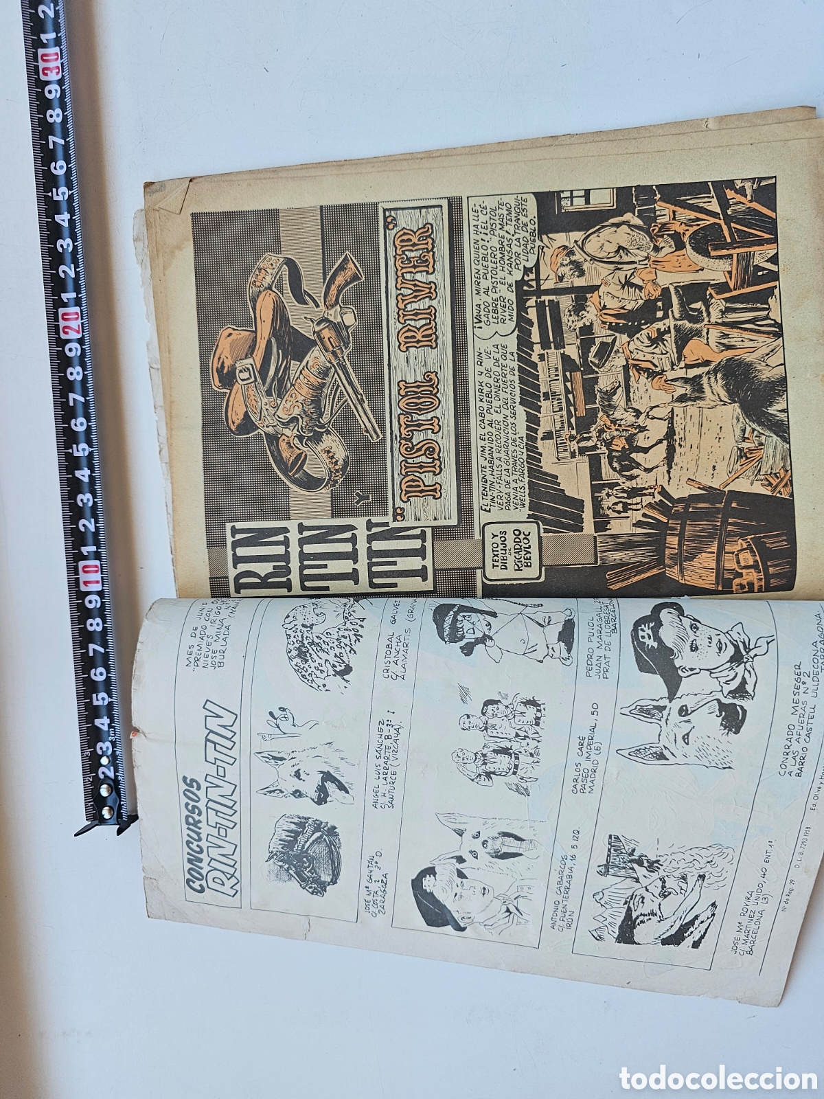 Tebeos: C&oacute;mic Rin Tin Tin Pistol River n&deg;214 1958 - Foto 3