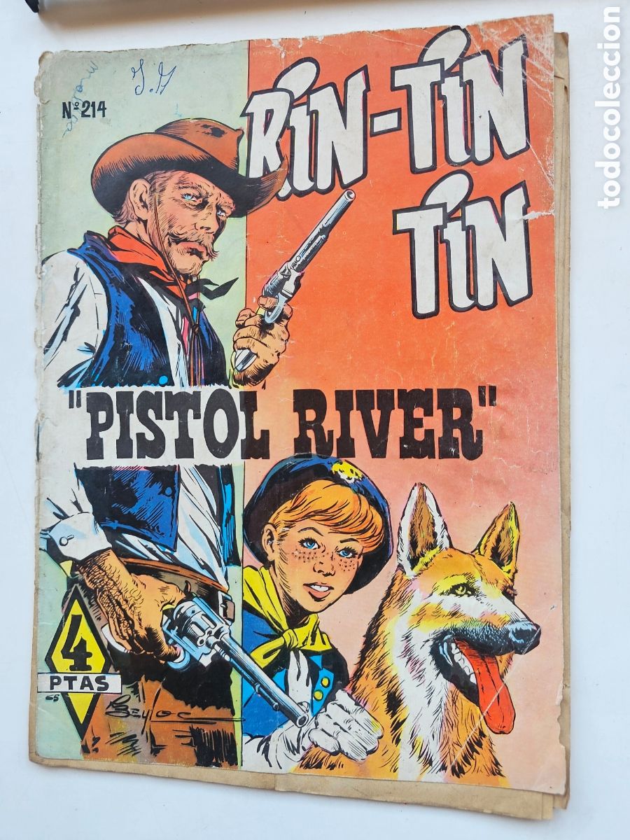 Tebeos: C&oacute;mic Rin Tin Tin Pistol River n&deg;214 1958 - Foto 1