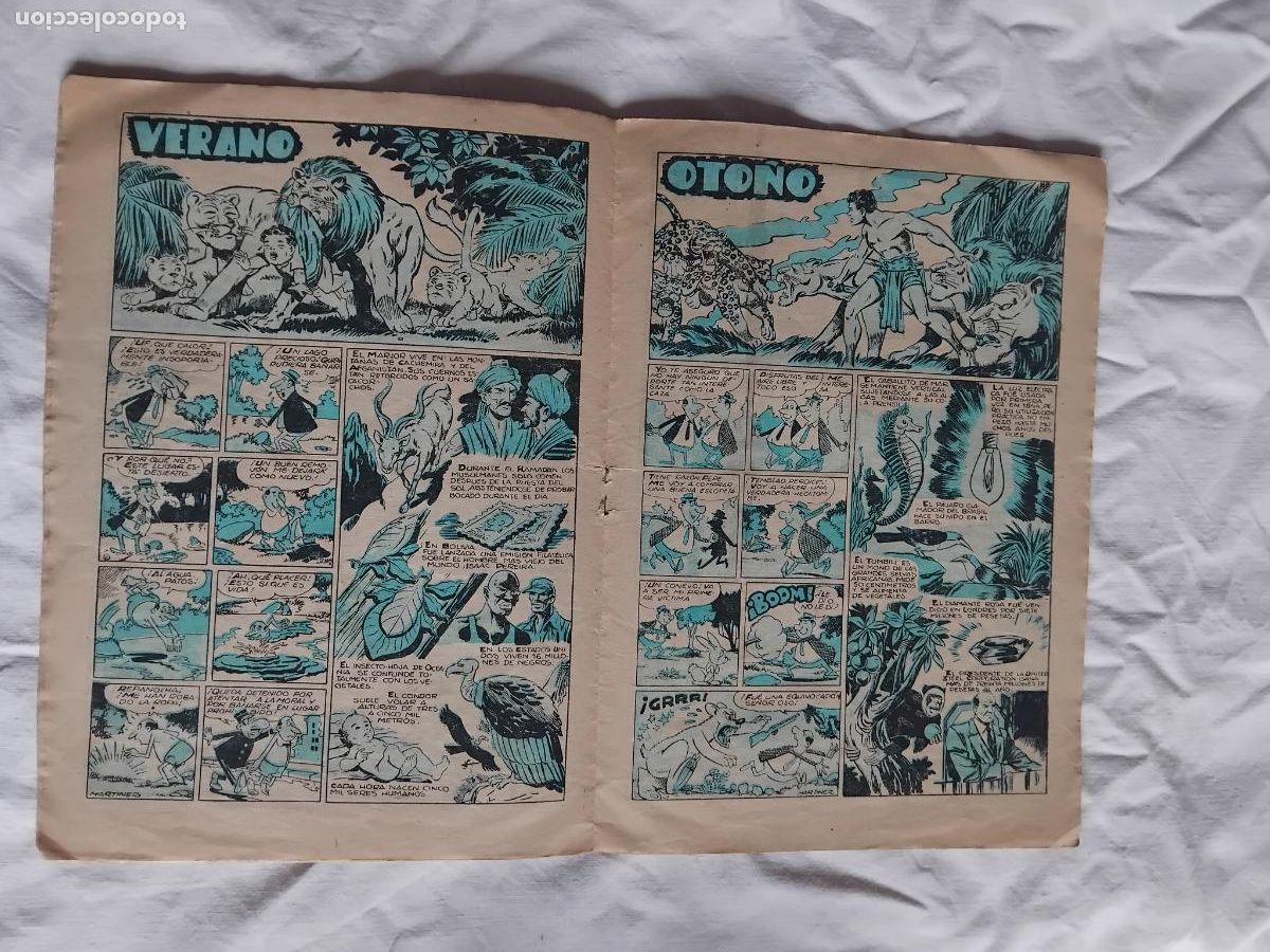 Tebeos: SIMBA KAN. ALMANAQUE PARA 1962. MARCO. ORIGINAL. - Foto 2