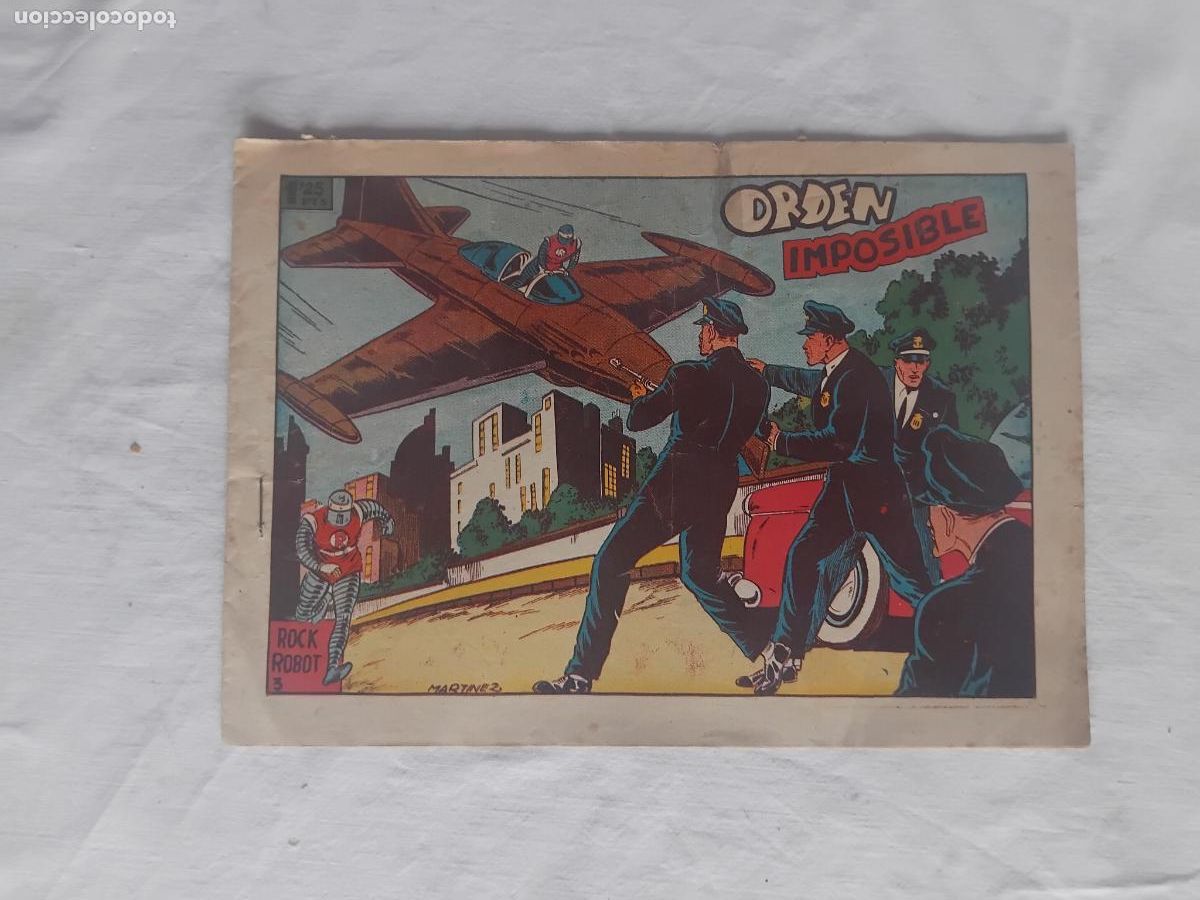 Tebeos: ROCK ROBOT N&ordm; 3 MARCO 1957. ORIGINAL. - Foto 1