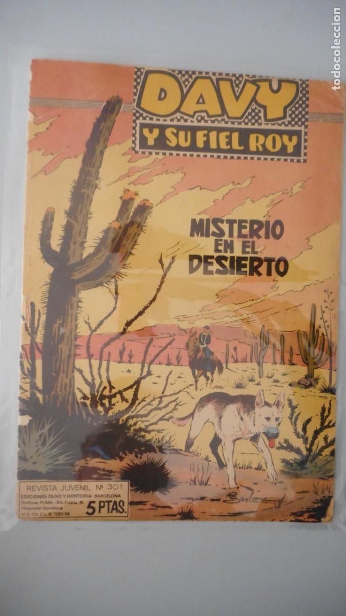 Tebeos: DAVY Y SU FIEL ROY N&ordm; 301/ C-9 - Foto 1