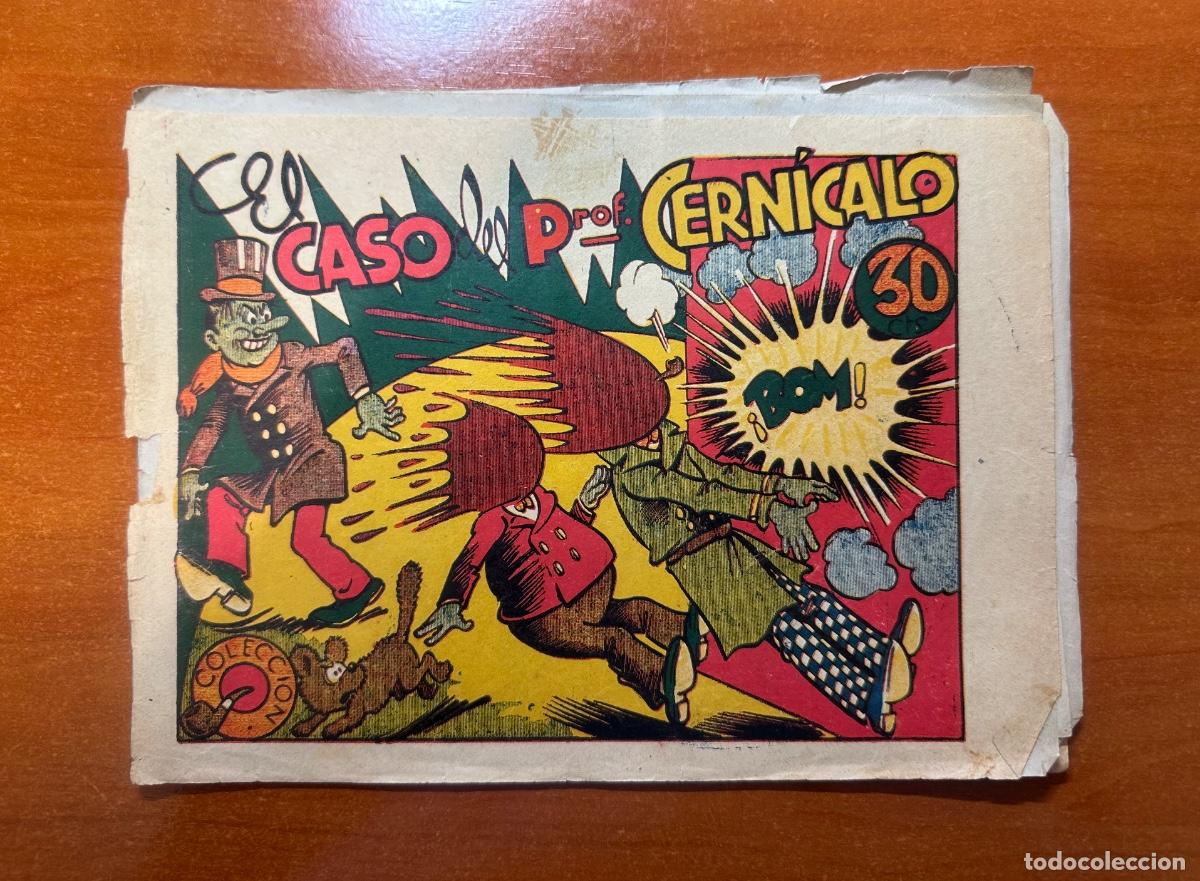 Tebeos: EL CASO DEL PROF. CERNICALO COLECCION PIPA CARTAPACIO Y SEGUIDILLA NUM. 9 EDIT. MARCO 1945