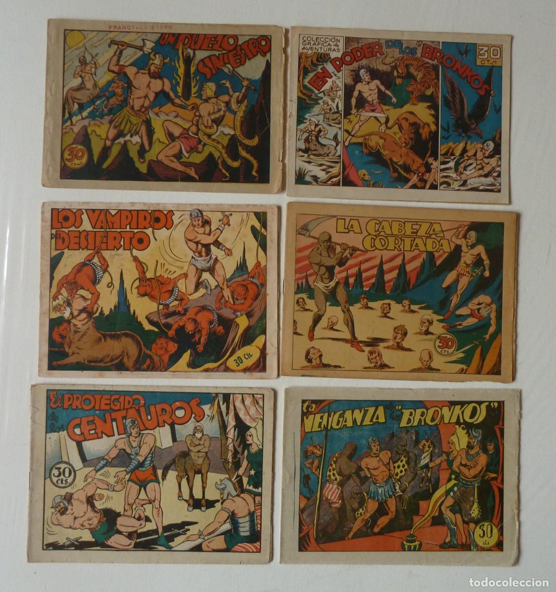 Tebeos: LOS BRONKOS, BRONCOS, COMPLETA DE 6 CUADERNILLOS ED. MARCO 1940, ORIGINAL, DIFICIL