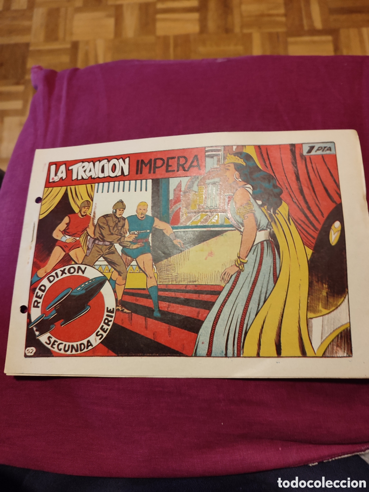 Tebeos: Red Dixon. N&ordm; 52. Marco. 2&ordf; serie. Con se&ntilde;ales de uso.
