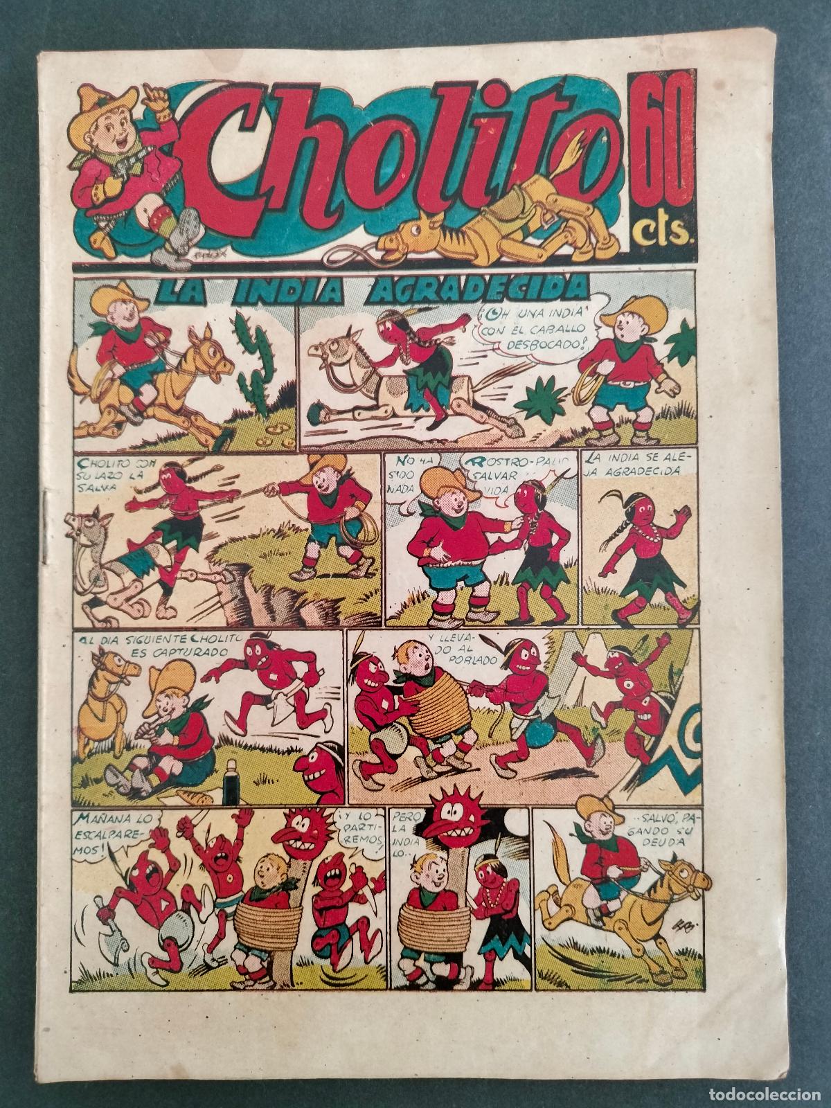 Tebeos: CHOLITO N&ordm; 3 ORIGINAL DE EPOCA EDITORIAL MARCO 1947 BUEN ESTADO MUY DIFICIL!!!