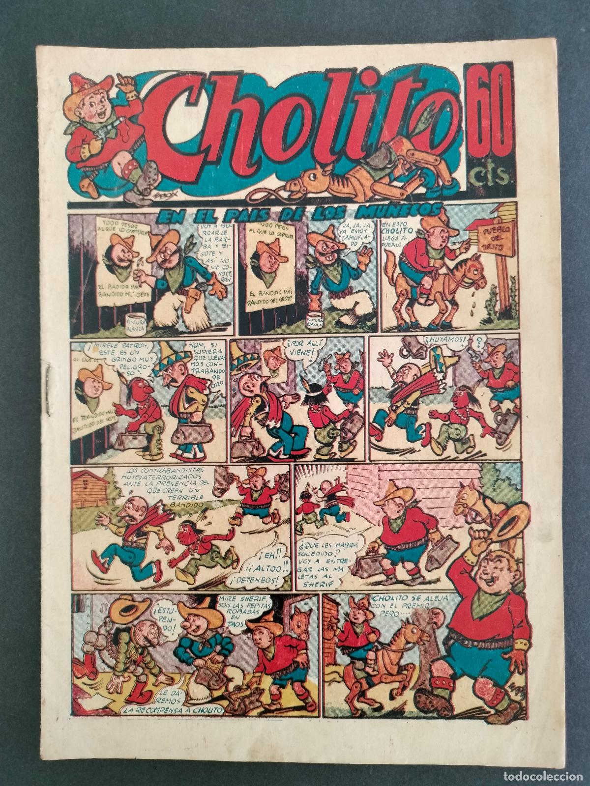 Tebeos: CHOLITO N&ordm; 2 ORIGINAL DE EPOCA EDITORIAL MARCO 1947 BUEN ESTADO MUY DIFICIL!!!