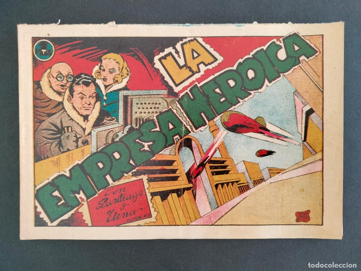 Livros de Banda Desenhada: SANTIAGO Y ELENA N&ordm; 5 ORIGINAL DE EPOCA EDITORIAL MARCO 1948 MUY DIFICIL EXCELENTE ESTADO!!!