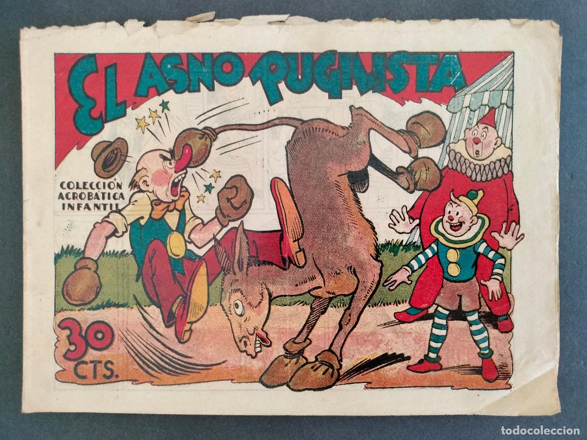 BDs: COLECCION ACROBATICA INFANTIL TONTOLOTE - EL ASNO PUGILISTA - MARCO A&Ntilde;OS 40 BUEN ESTADO!!!