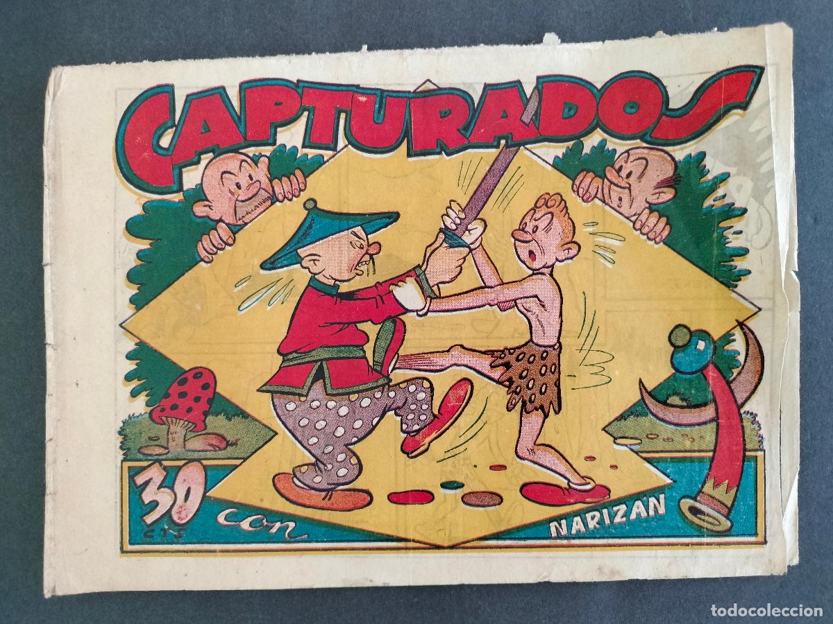 Tebeos: NARIZAN - CAPTURADOS - ORIGINAL DE EPOCA EDITORIAL MARCO 1945 DIFICIL!!!