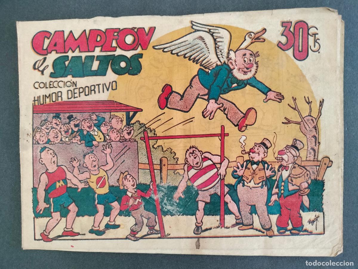 Tebeos: COLECCION HUMOR DEPORTIVO - CAMPEON DE SALTOS - EJEMPLAR INEDITO ORIGINAL ED. MARCO 1945 MUY RARO!!!