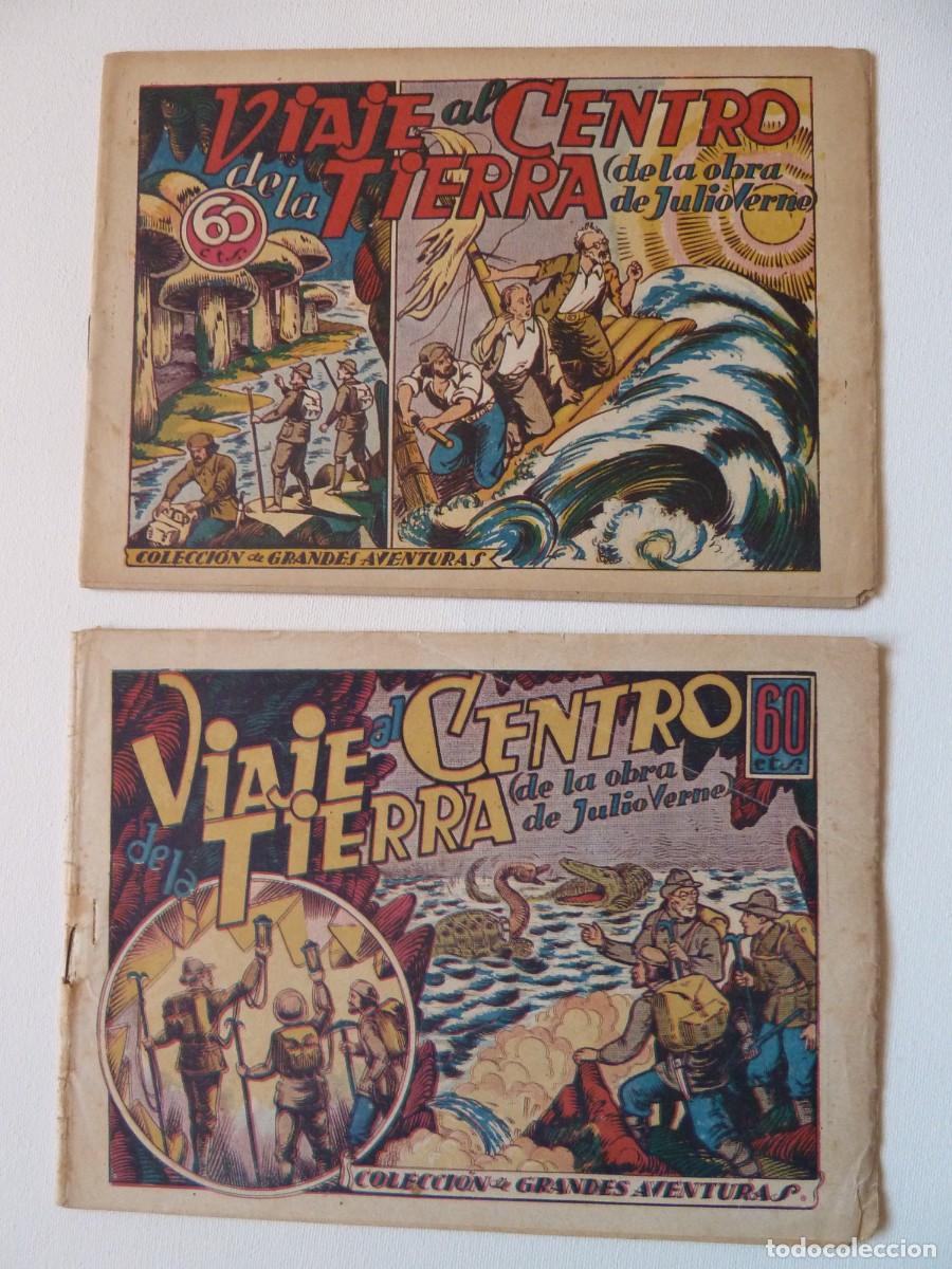 Tebeos: VIAJE AL CENTRO DE LA TIERRA,COLECCION COMPLETA DE AVENTURAS GRAFICAS, DE JULIO VERNE,MARCO 1942