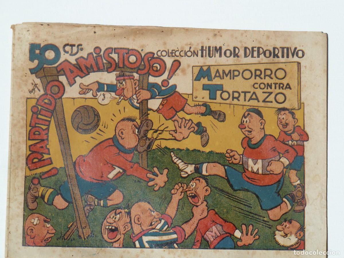 Tebeos: MAMPORRO CONTRA TORTAZO, HUMOR DEPORTIVO N&ordm; 6 ED. MARCO 1945 ORIGINAL MUY RARO