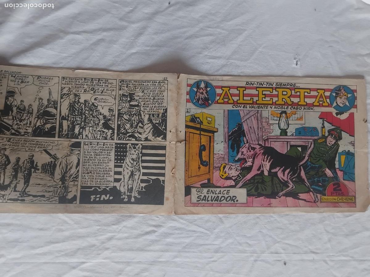 Tebeos: RIN TIN TIN SIEMPRE ALERTA N&ordm; 2. EDITORIAL MARCO 1963. ORIGINAL.