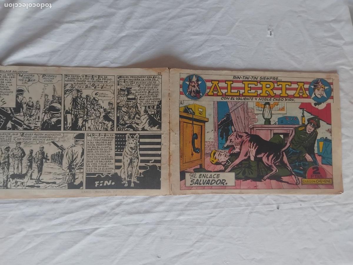 Tebeos: RIN TIN TIN SIEMPRE ALERTA N&ordm; 2. EDITORIAL MARCO 1963. ORIGINAL.
