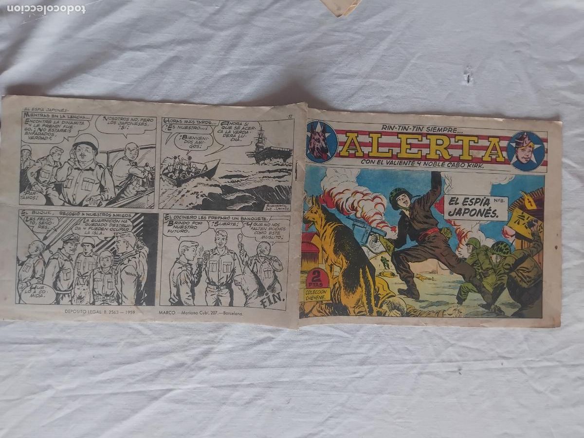 Tebeos: RIN TIN TIN SIEMPRE ALERTA N&ordm; 8. EL ESPIA JAPONES . EDITORIAL MARCO 1963. ORIGINAL.