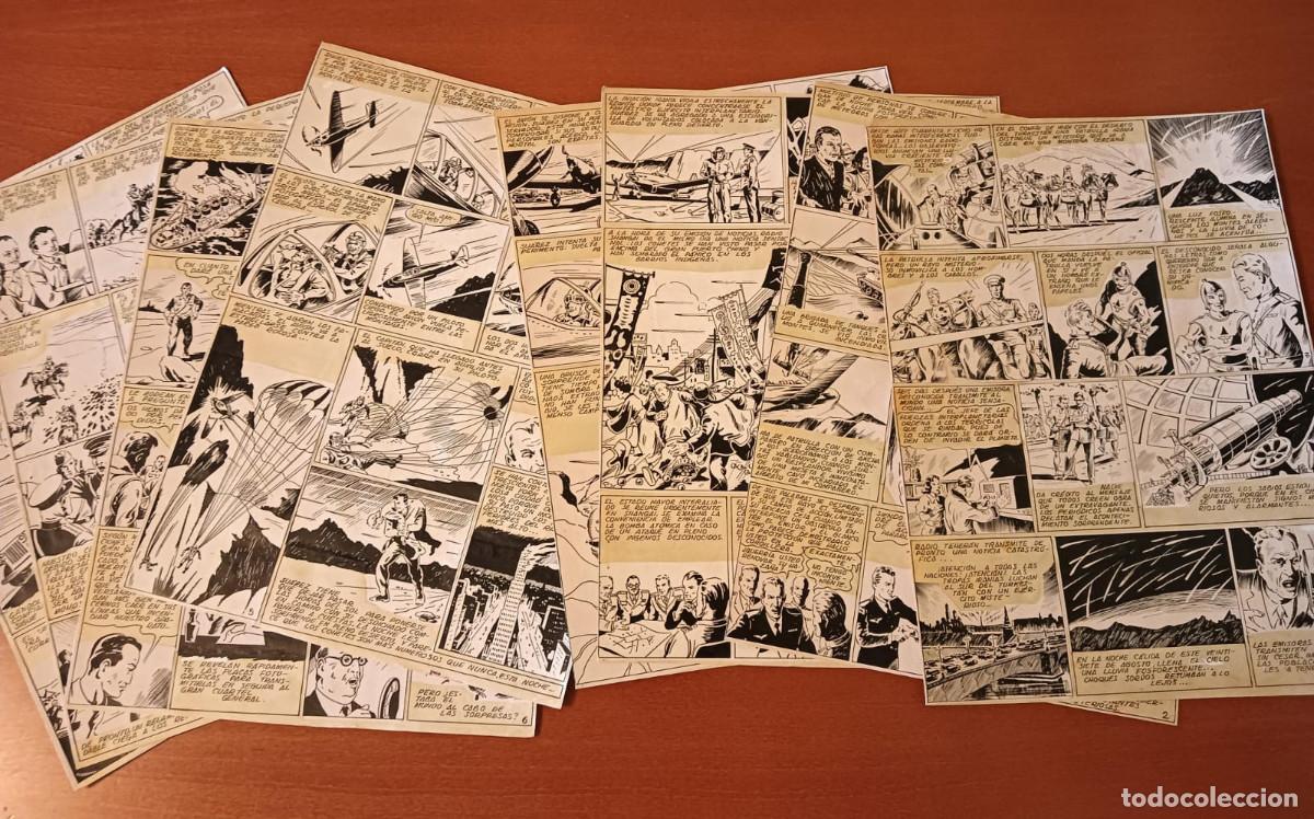 Livros de Banda Desenhada: GUERRA A LA TIERRA EDITORIAL MARCO LOTE PLANCHAS ORIGINALES CASI COMPLETA