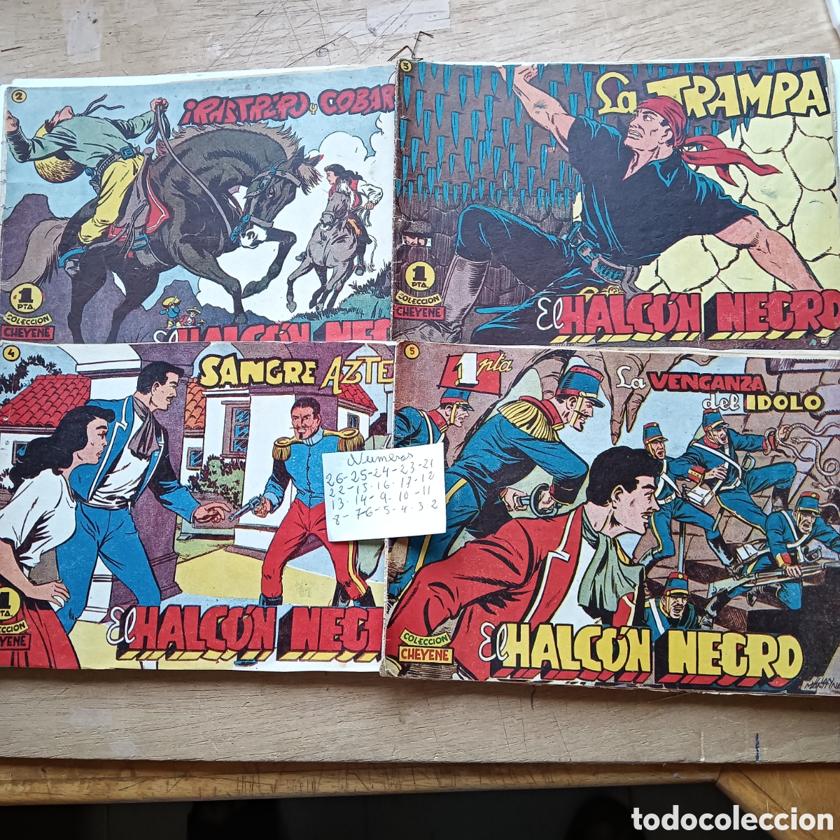Livros de Banda Desenhada: EL HALCON NEGRO LOTE DE 22NUM EDITORIAL MARCO ORIGINAL